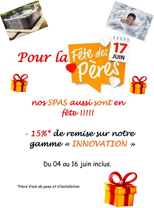 OFFRE SPECIALE FÊTE DES PERES !!!
Faîtes partager au maximum à vos amis!